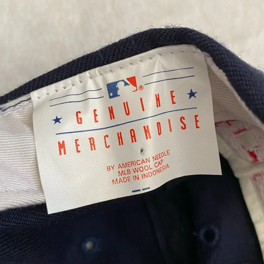{VTG} Genuine Merchandise American Needle | Atlanta Braves Spellout Snapback Hat - Picture 10 of 15
